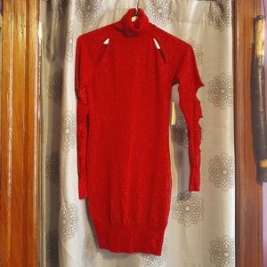 Derek Heart Holiday Cut-Out Dress Dize Large.